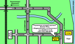 Филиал № 11 г. Медвежьегорск, Карта-схема