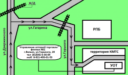 Филиал № 2 г. Вельск, Карта-схема