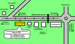 Филиал № 5 г. Пятигорск, Карта-схема